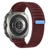 Nylon Wave Armband - Bordeaux - Samsung Galaxy Watch Ultra 47mm
