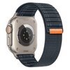 Nylon Wave Armband - Dunkelblau - Geeignet f&uuml;r Apple Watch 44mm / 45mm / 46mm / 49mm