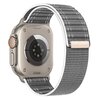 Nylon Wave Armband - Grau - Geeignet f&uuml;r Apple Watch 44mm / 45mm / 46mm / 49mm