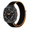 Nylon Loop Armband - Schwarz/Orange - Samsung Galaxy Watch Ultra 47mm