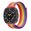 Nylon Loop Armband - Mehrfarbiger Regenbogen - Samsung Galaxy Watch Ultra 47mm