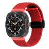 Geflochtenes Armband mit D-Schlie&szlig;e - Rot - Samsung Galaxy Watch Ultra 47mm
