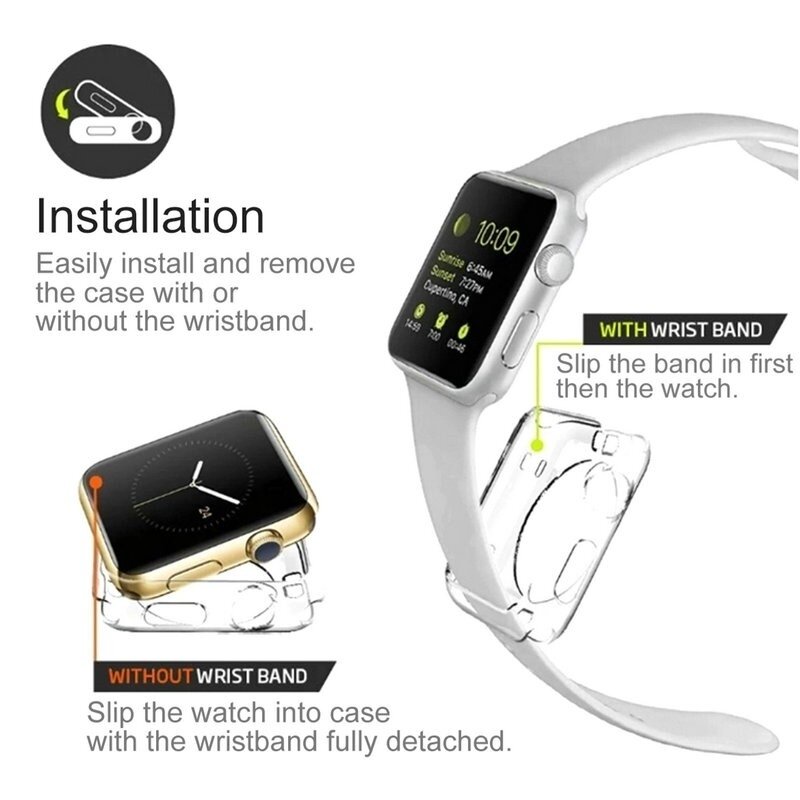 Silikongeh&auml;use 38mm - Silber - Geeignet f&uuml;r Apple Watch 38mm