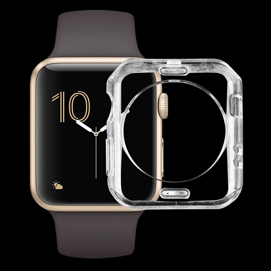 Silikonh&uuml;lle 38mm - Transparent - Geeignet f&uuml;r Apple Watch 38mm