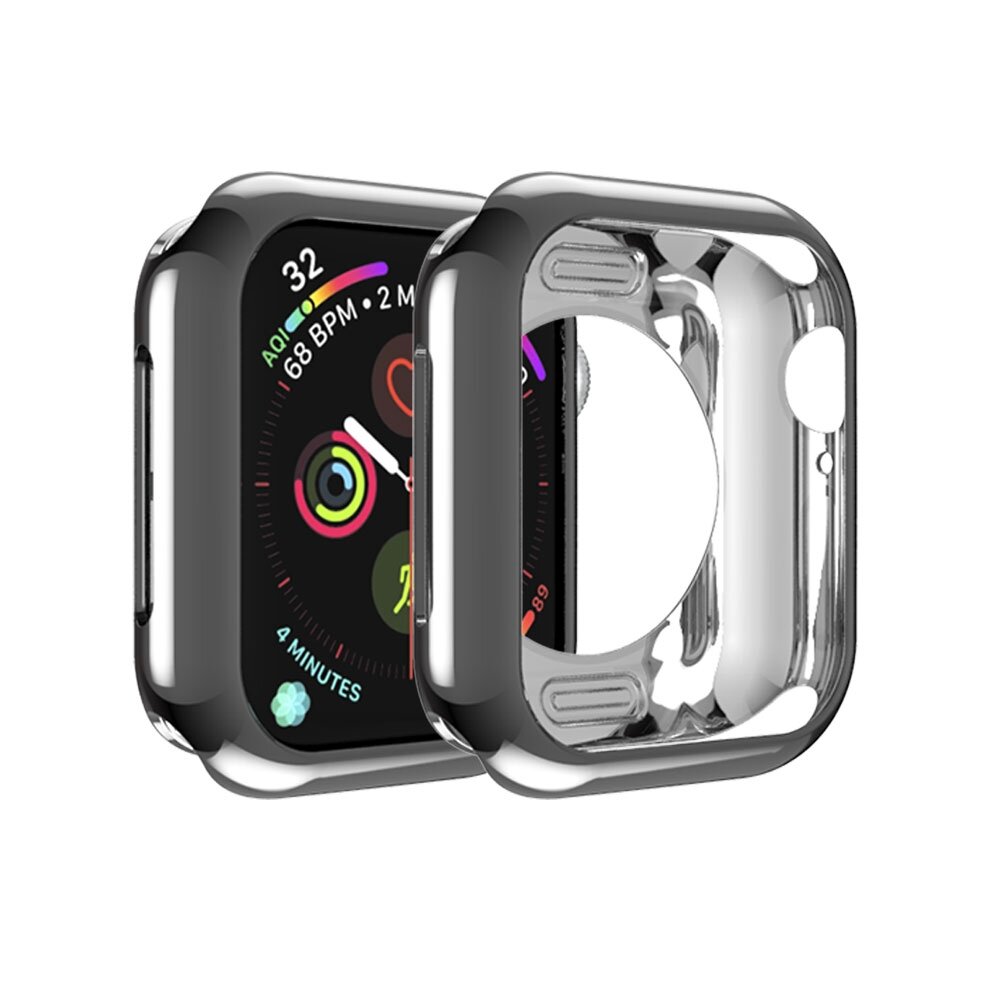 Silikonh&uuml;lle 44mm - Schwarz - Geeignet f&uuml;r Apple Watch 44mm