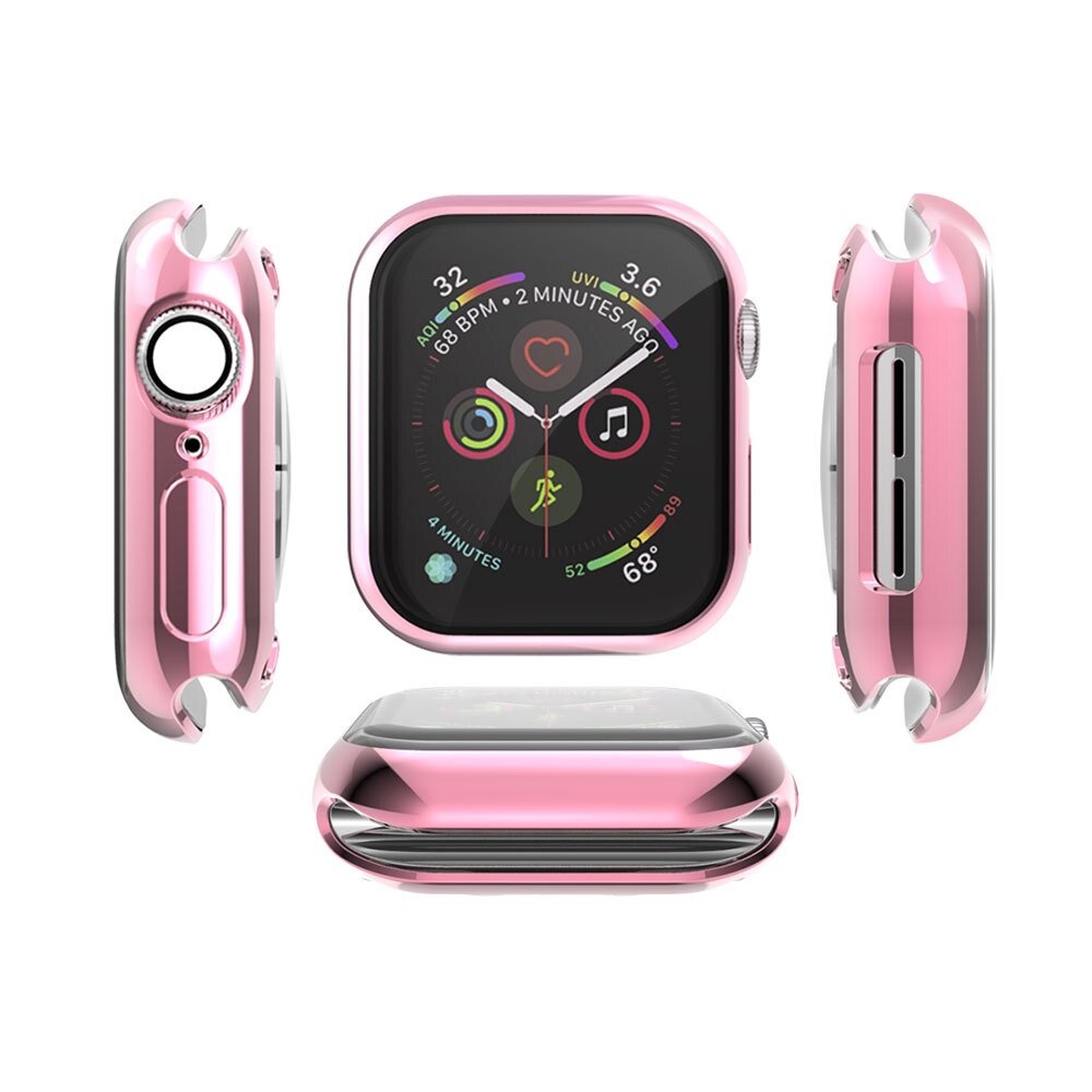 Silikonh&uuml;lle (vollst&auml;ndig gesch&uuml;tzt) 44mm - Pink - Geeignet f&uuml;r Apple Watch 44mm