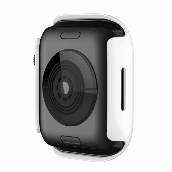 Apple Watch 45mm Hartschalengeh&auml;use (offene Vorderseite) - Wei&szlig; - Geeignet f&uuml;r Apple Watch 45mm