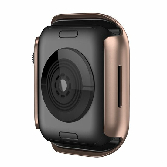Apple Watch 45mm Hartschalengeh&auml;use (offene Vorderseite) - Ros&eacute;gold - Geeignet f&uuml;r Apple Watch 45mm