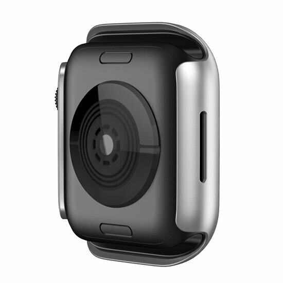 Apple Watch 45mm Hartschalengeh&auml;use (offene Vorderseite) - Silber - Geeignet f&uuml;r Apple Watch 45mm