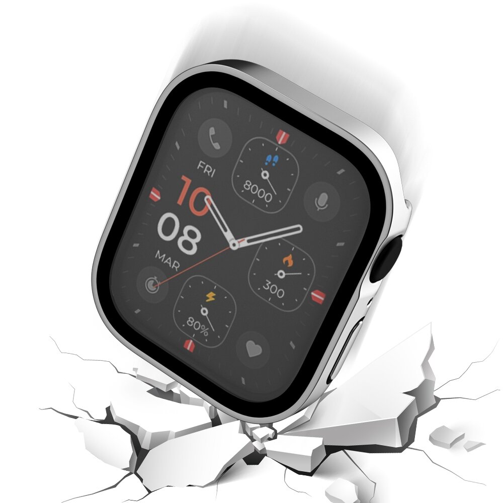 Hartschalengeh&auml;use 45mm - Silber - Geeignet f&uuml;r Apple Watch 45mm