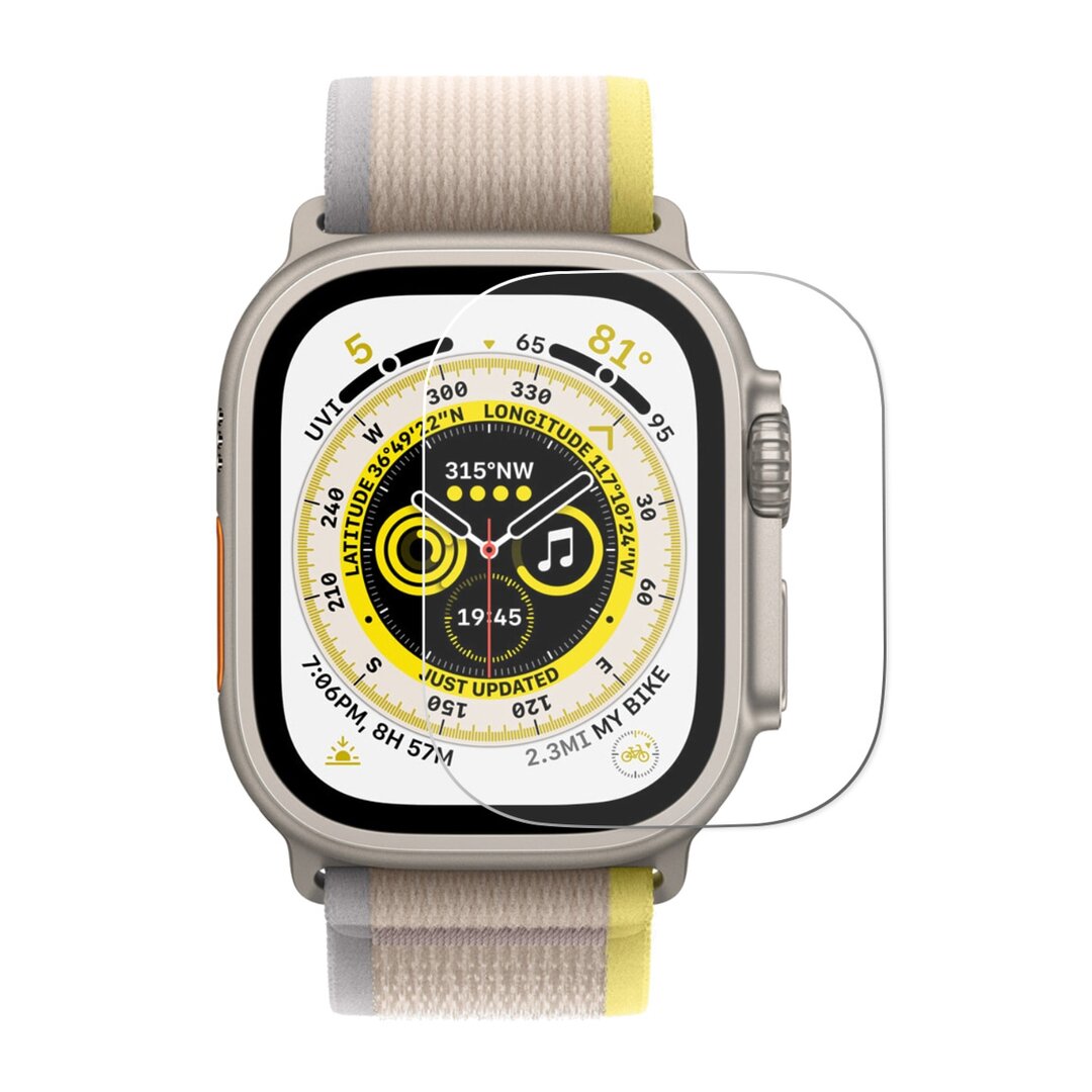 Displayschutzfolie Ultra Apple Watch - Geh&auml;rtetes Glas - Geeignet f&uuml;r Apple Watch 49mm