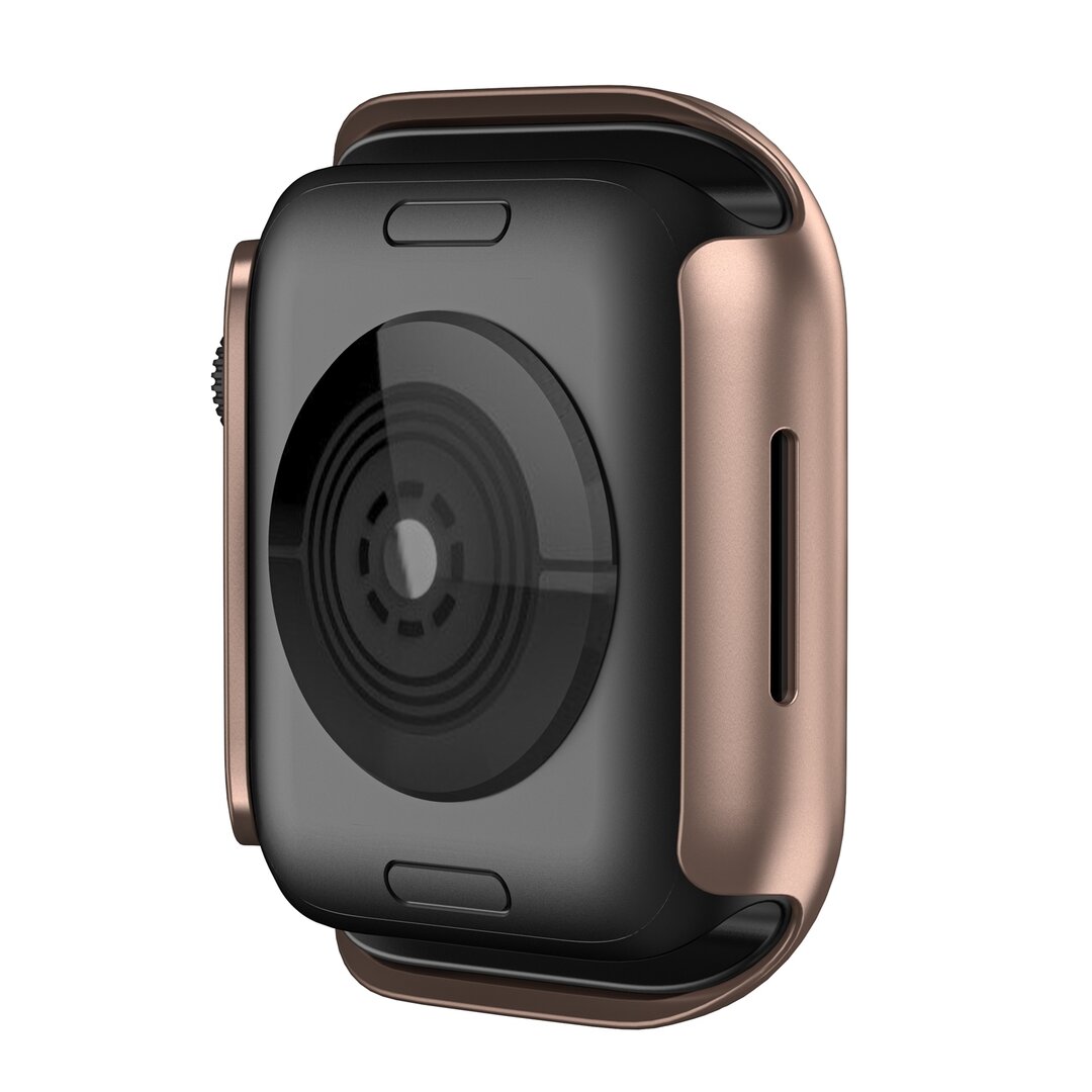 Apple Watch 41mm Hartschalengeh&auml;use (offene Vorderseite) - Ros&eacute;gold - Passend f&uuml;r Apple Watch 41mm