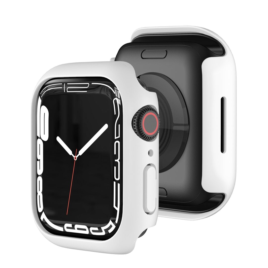 Apple Watch 41mm Hartschalengeh&auml;use (offene Vorderseite) - Wei&szlig; - Geeignet f&uuml;r Apple Watch 41mm