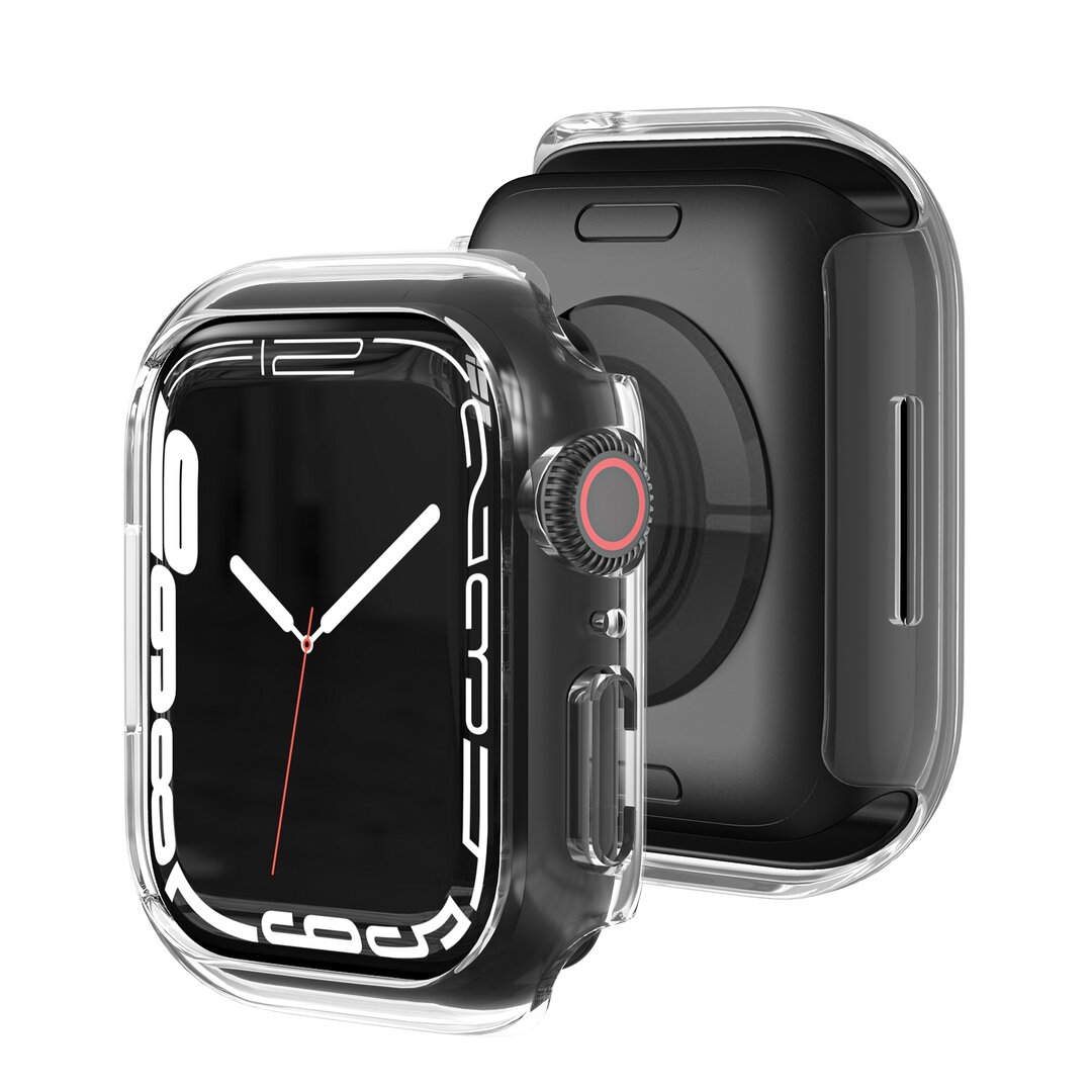 Apple Watch 41mm Hartschalengeh&auml;use (offene Vorderseite) - Transparent - Geeignet f&uuml;r Apple Watch 41mm