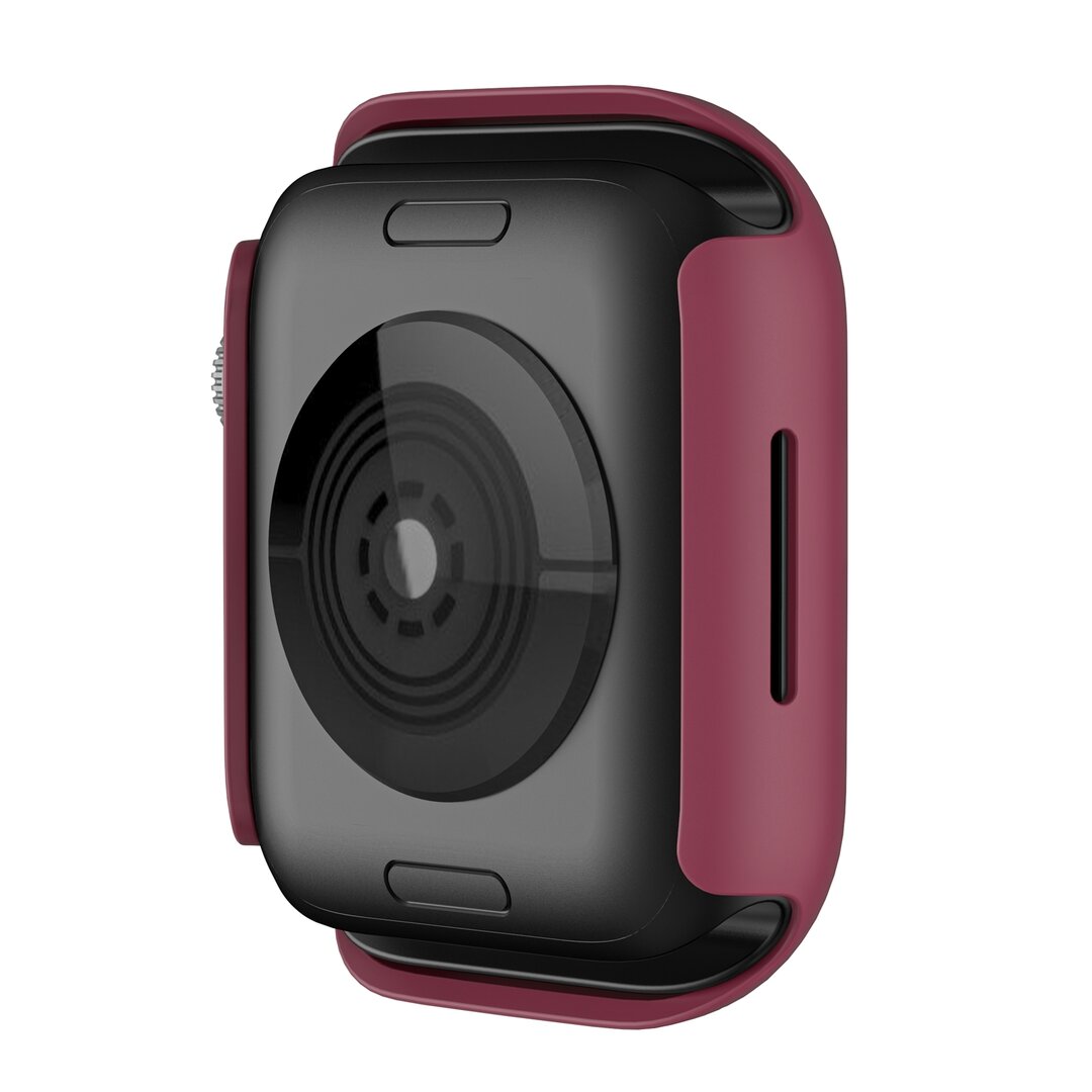 Apple Watch 41mm Hartschalengeh&auml;use (offene Vorderseite) - Bordeaux - Geeignet f&uuml;r Apple Watch 41mm