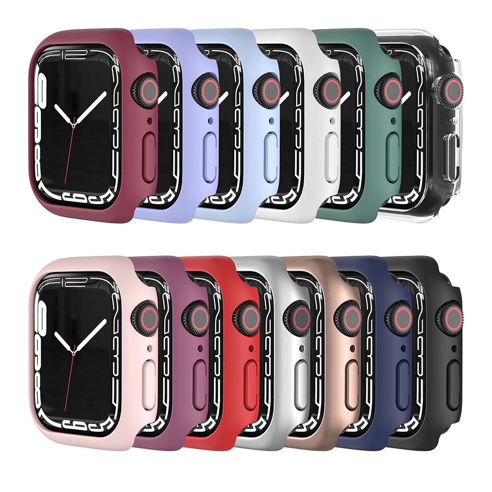 Apple Watch 41mm Hartschalengeh&auml;use (offene Vorderseite) - Bordeaux - Geeignet f&uuml;r Apple Watch 41mm