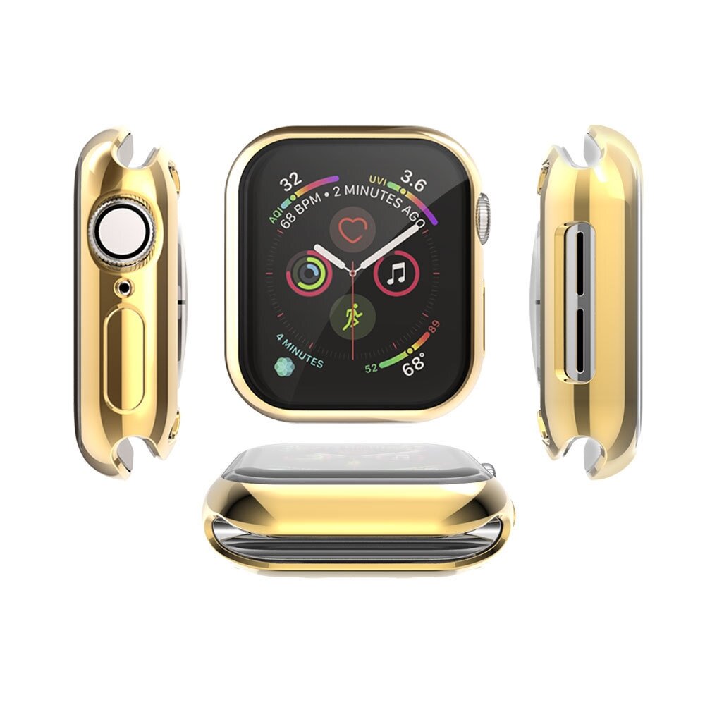Silikonh&uuml;lle (vollst&auml;ndig gesch&uuml;tzt) 40mm - Gold - Geeignet f&uuml;r Apple Watch 40mm