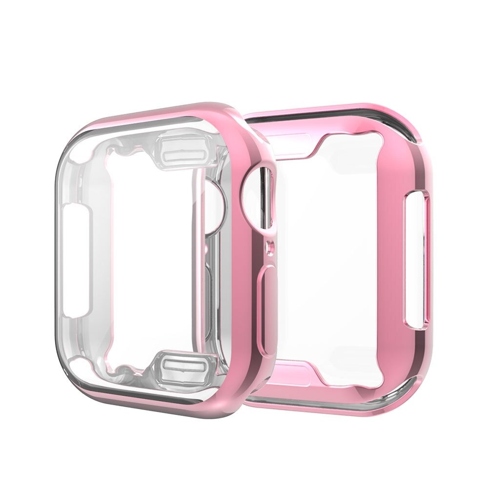 Silikonh&uuml;lle (vollst&auml;ndig gesch&uuml;tzt) 40mm - Pink - Geeignet f&uuml;r Apple Watch 40mm
