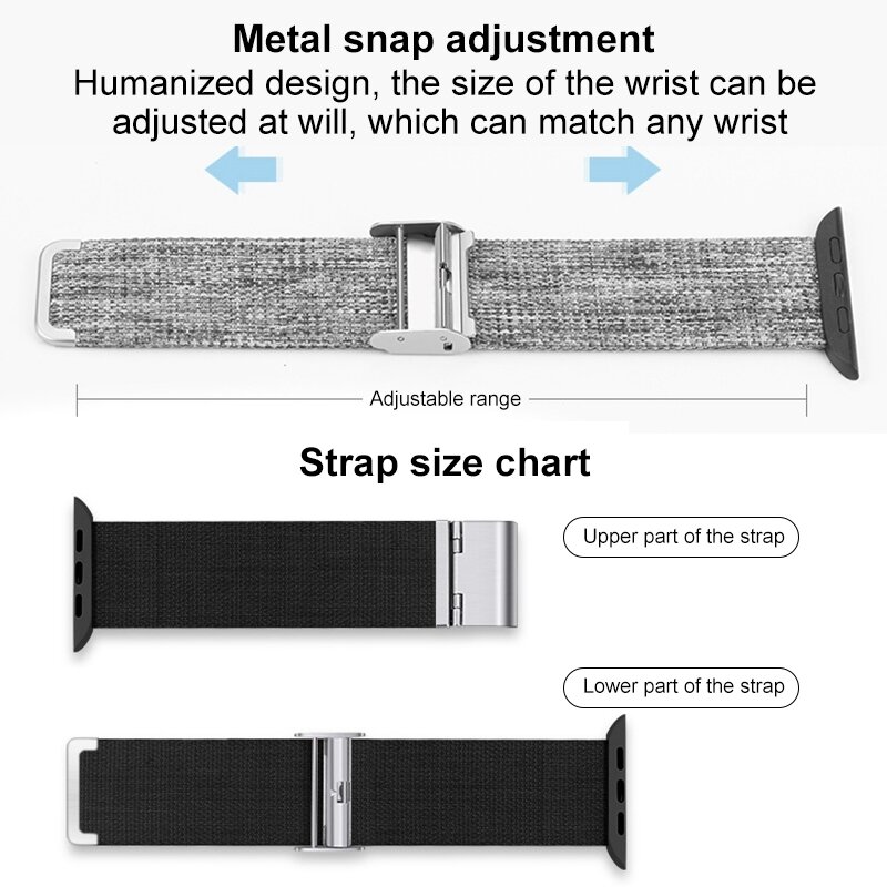 Canvas Limited Edition Armband - Pink - Geeignet f&uuml;r Apple Watch 44mm / 45mm / 46mm / 49mm