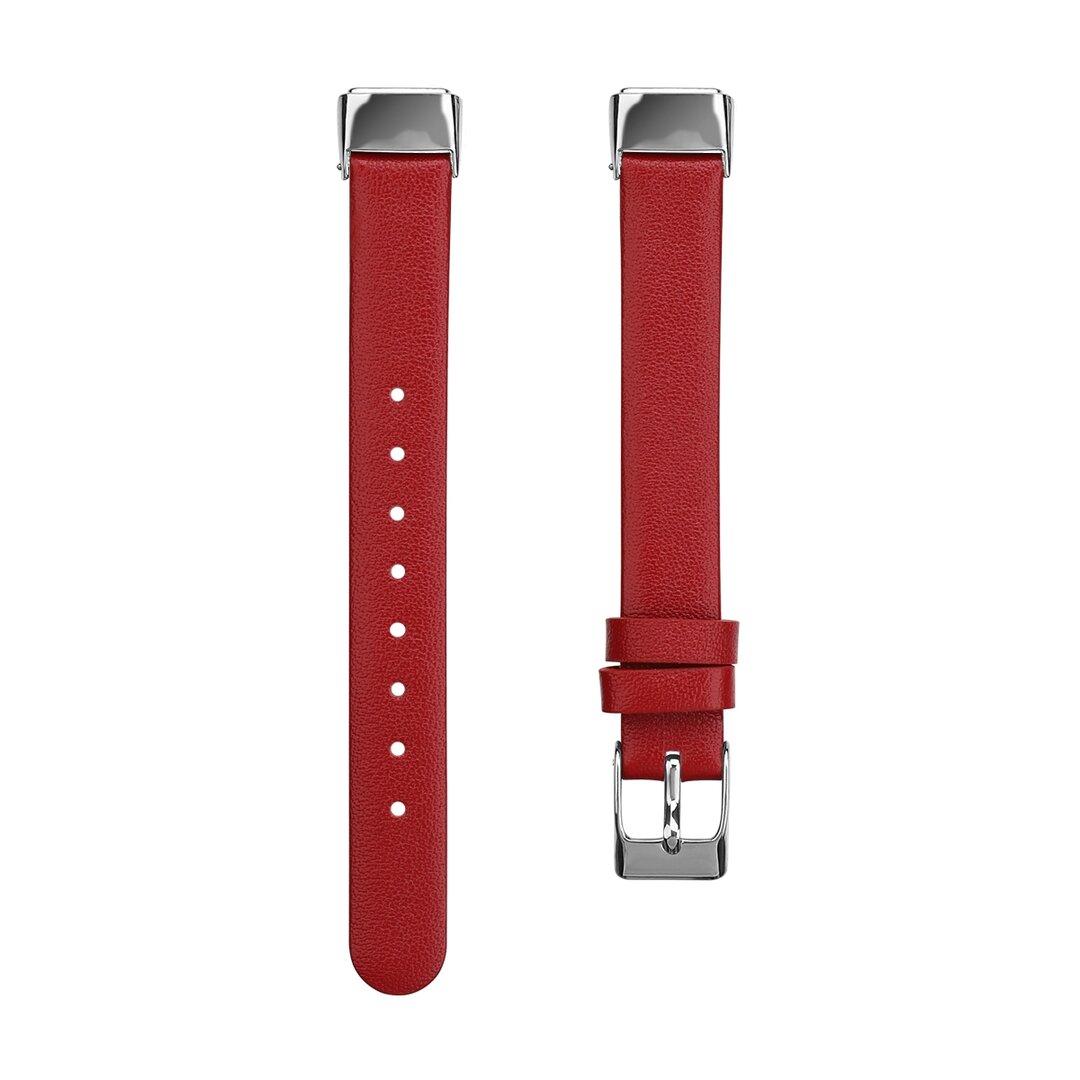 Fitbit Luxe - Lederband - Gr&ouml;&szlig;e: Gro&szlig; - Rot