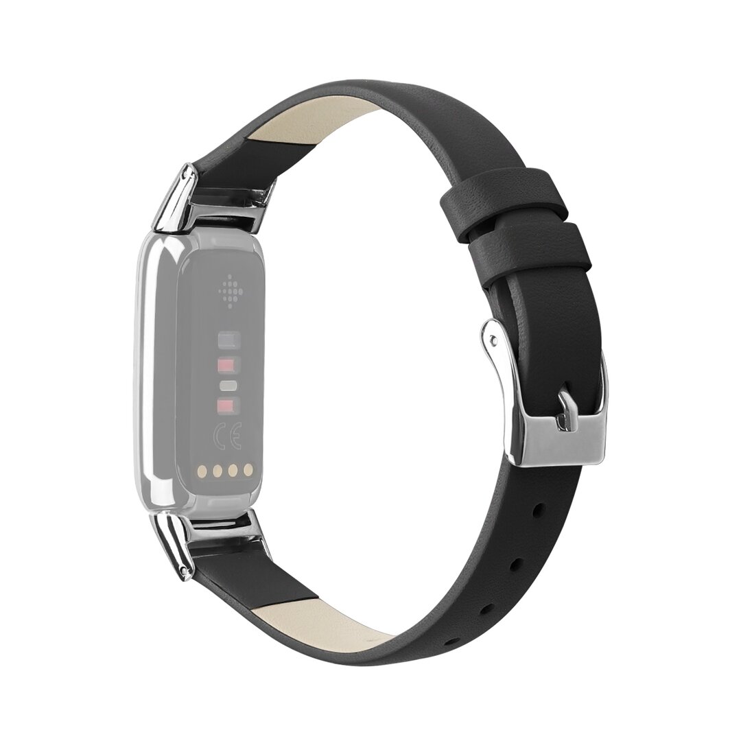 Fitbit Luxe - Lederband - Gr&ouml;&szlig;e: Klein - Schwarz