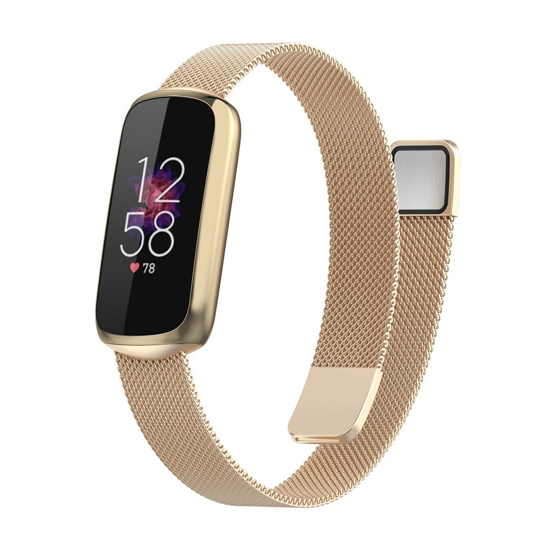 Fitbit Luxe - Milanaise Armband - Vintage gold