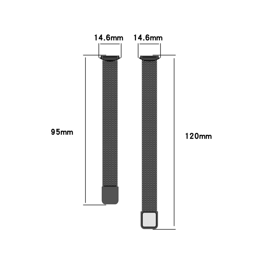 Fitbit Luxe - Milanaise Armband - Silber