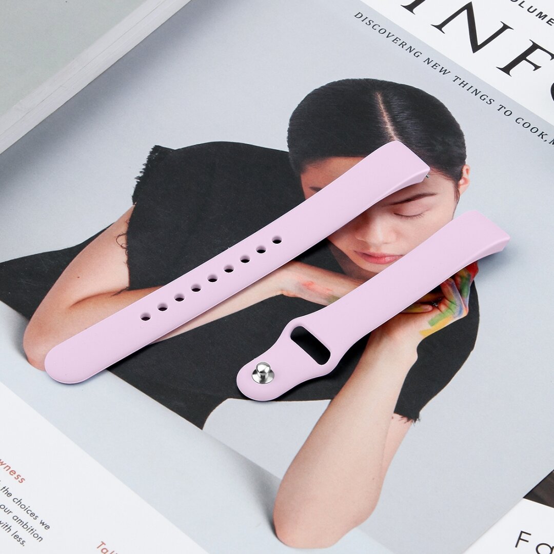 Fitbit Inspire 1 / HR / Ace 2 Silikonband - Gr&ouml;&szlig;e: Gro&szlig; - Flieder