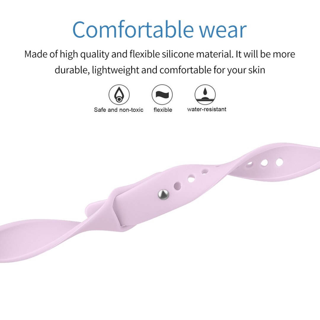 Fitbit Inspire 1 / HR / Ace 2 Silikonband - Gr&ouml;&szlig;e: Klein - Flieder