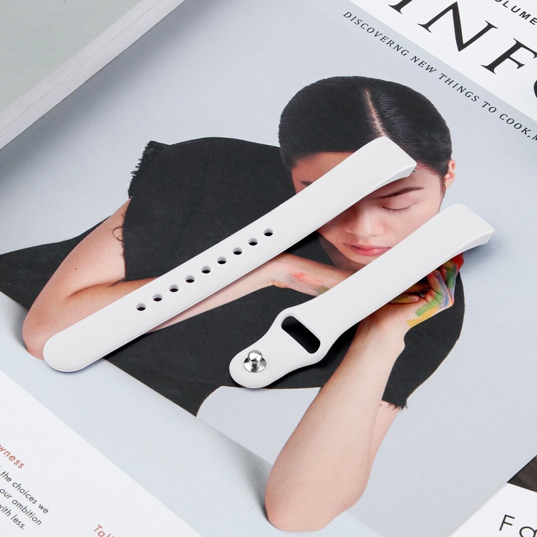 Fitbit Inspire 1 / HR / Ace 2 Silikonband - Gr&ouml;&szlig;e: Klein - Wei&szlig;