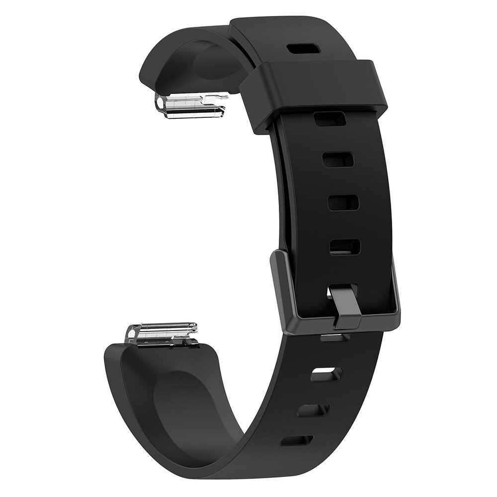 Fitbit Inspire 1 / HR / Ace 2 Silikonband mit Schnalle - Gr&ouml;&szlig;e: Small - schwarz