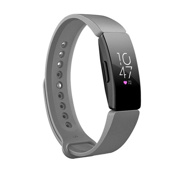 Fitbit Inspire 1 / HR / Ace 2 Silikonband - Gr&ouml;&szlig;e: Gro&szlig; - Grau