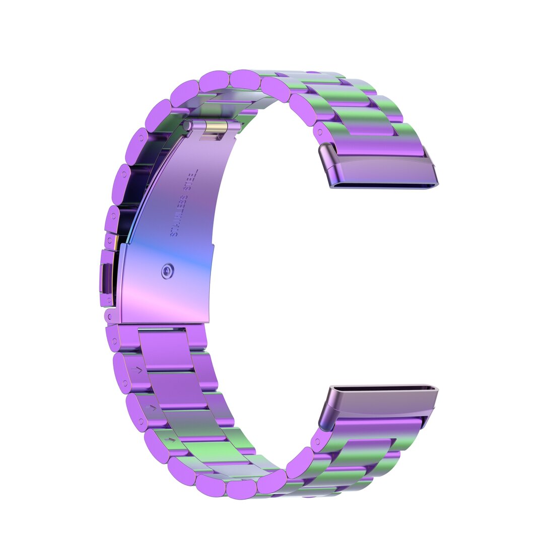 Fitbit Versa 3/4 &amp; Sense 1/2 Metall-Gliederarmband - Multicolour