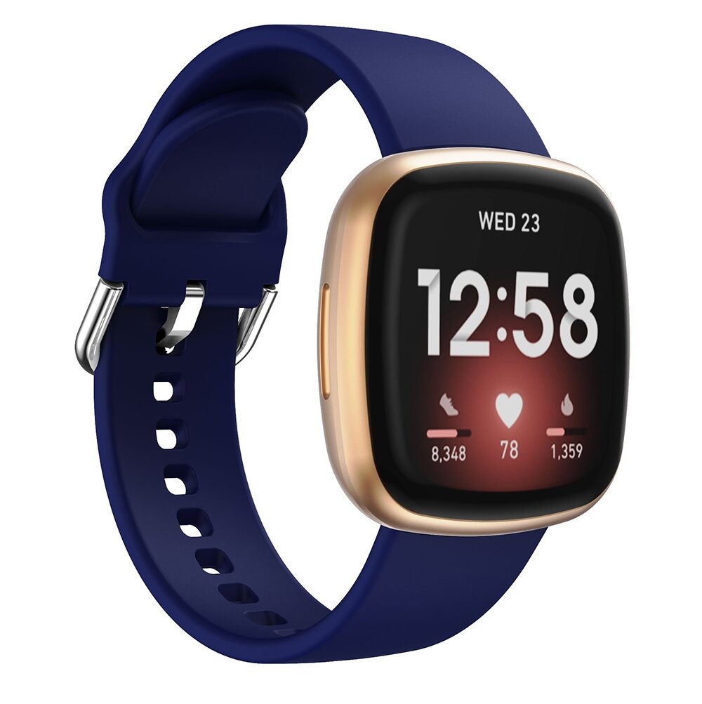 Fitbit Versa 3 &amp; 4 / Sense 1 &amp; 2 - Silikonband - Dunkelblau