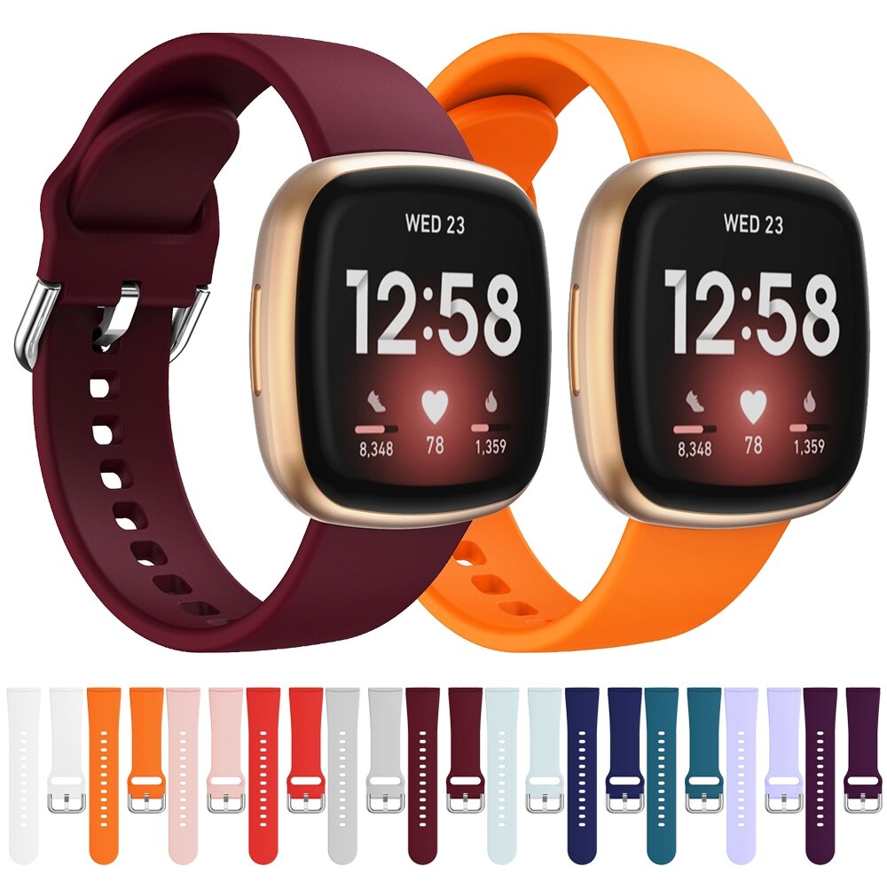 Fitbit Versa 3 &amp; 4 / Sense 1 &amp; 2 - Silikonband - Rot