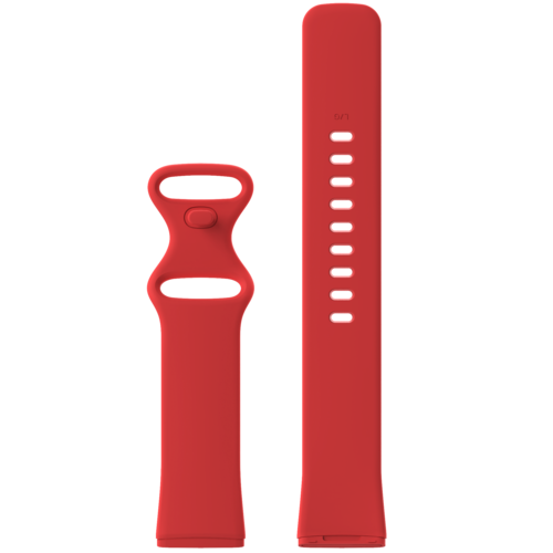 Fitbit Versa 3 &amp; 4 / Sense 1 &amp; 2 Sportarmband - Rot - Gr&ouml;&szlig;e: M/L