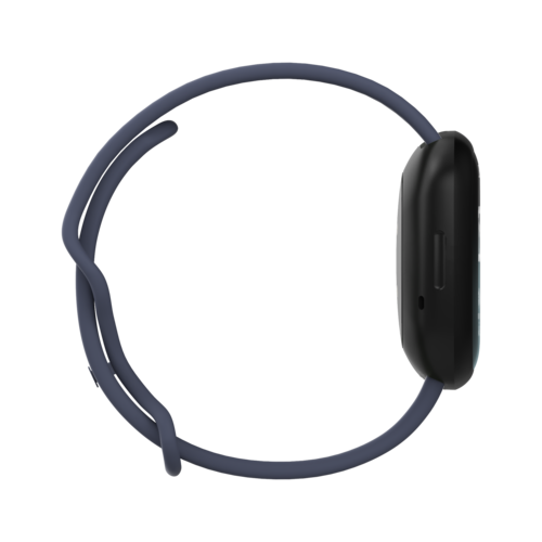 Fitbit Versa 3 &amp; 4 / Sense 1 &amp; 2 Sportband - Grau-Blau - Gr&ouml;&szlig;e: M/L