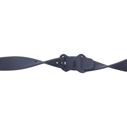 Fitbit Versa 3 &amp; 4 / Sense 1 &amp; 2 Sportband - Grau-Blau - Gr&ouml;&szlig;e: M/L