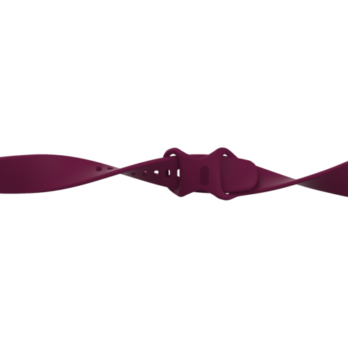 Fitbit Versa 3 &amp; 4 / Sense 1 &amp; 2 Sportarmband - Weinrot - Gr&ouml;&szlig;e: S/M