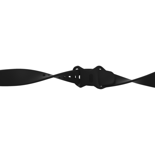 Fitbit Versa 3 &amp; 4 / Sense 1 &amp; 2 Sportarmband - Schwarz - Gr&ouml;&szlig;e: S/M