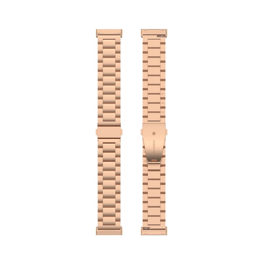 Fitbit Versa 3/4 &amp; Sense 1/2 Metallgliederarmband - Ros&eacute;gold