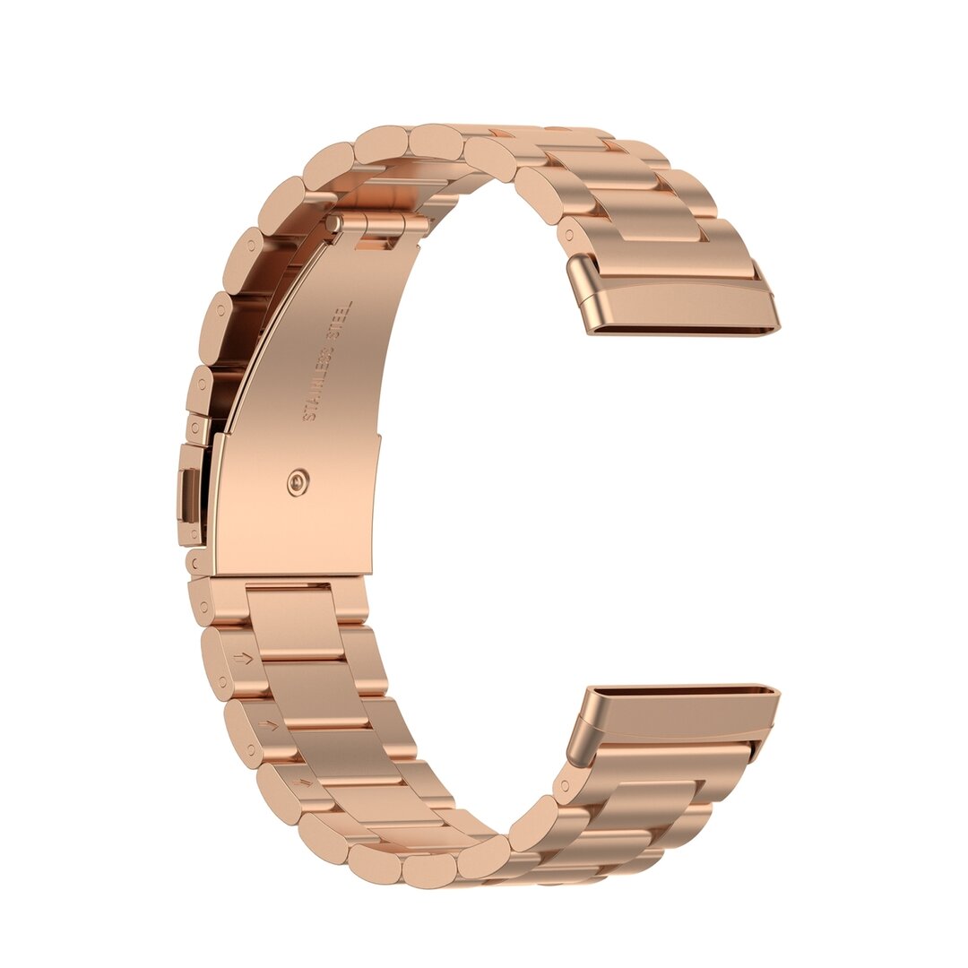 Fitbit Versa 3/4 &amp; Sense 1/2 Metallgliederarmband - Ros&eacute;gold