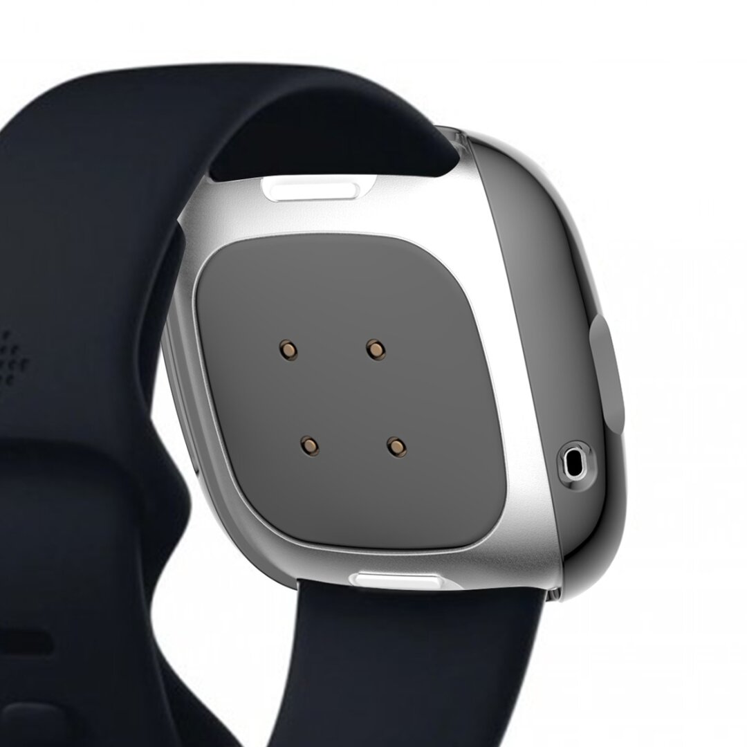 Fitbit Versa 3 / Sense Soft TPU Fall (vollst&auml;ndig gesch&uuml;tzt) - Grau