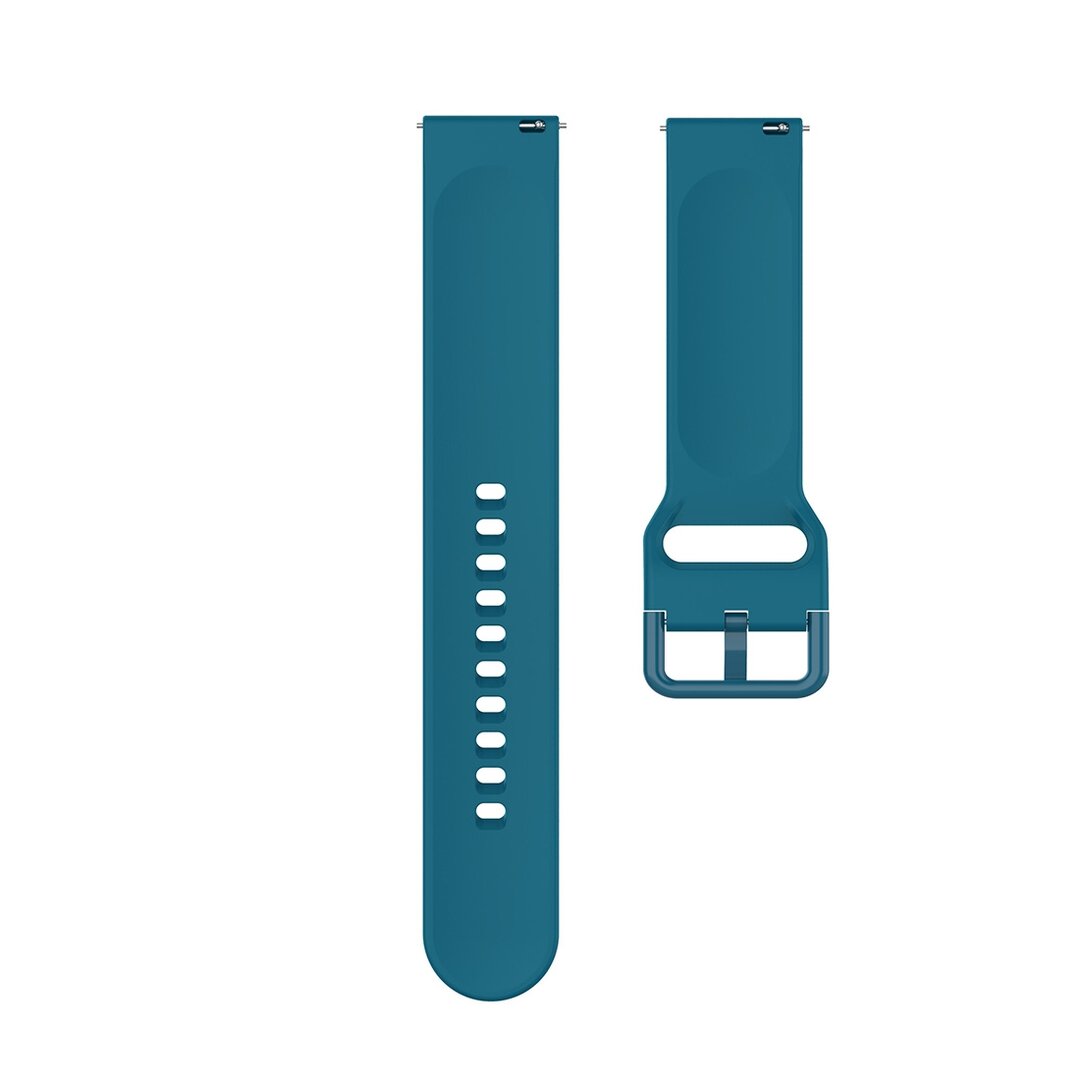 Fitbit Versa 1 / 2 &amp; Lite Silikon-Sportband mit Schnallenverschluss - Blau - Gr&ouml;&szlig;e: Klein