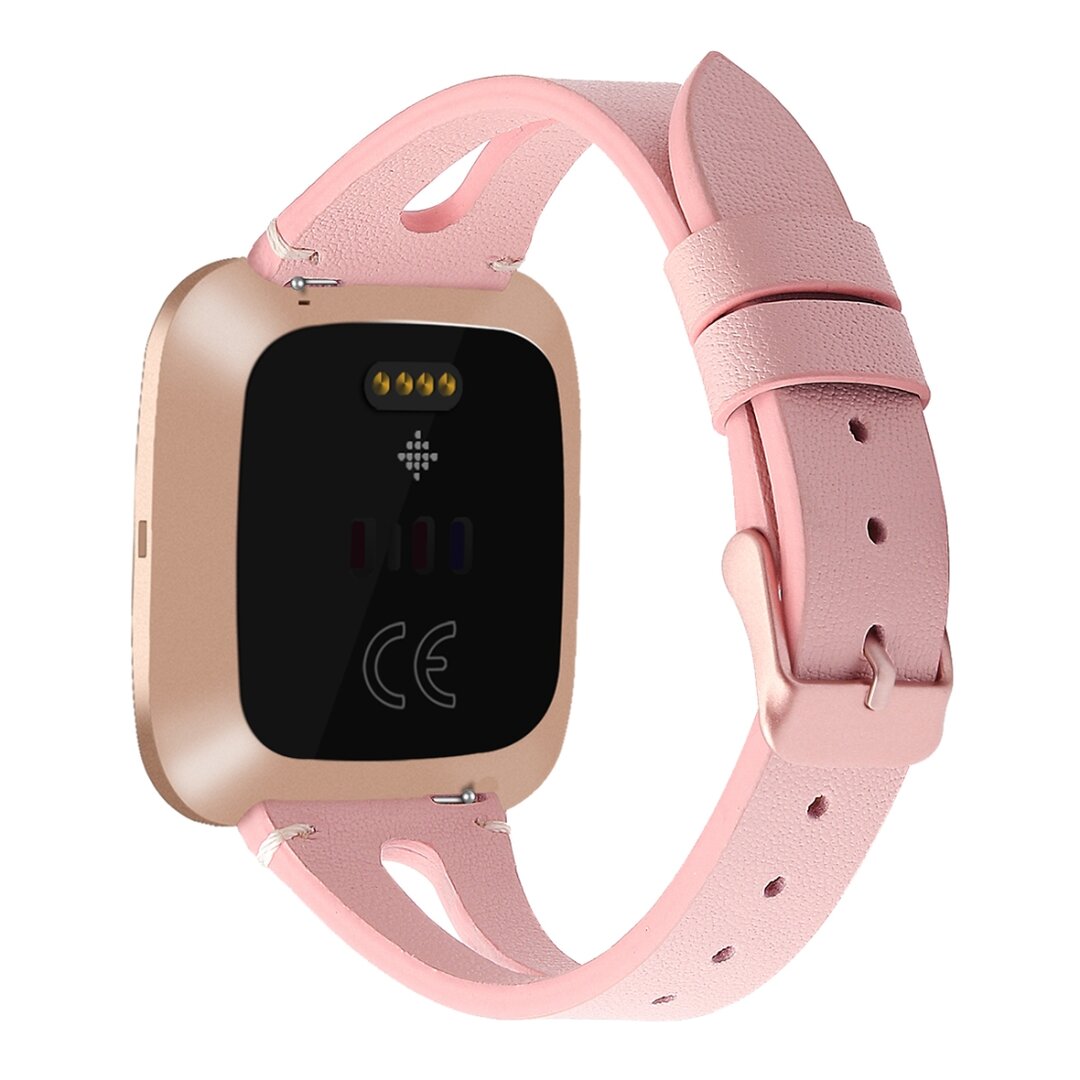Fitbit Versa 1 / 2 &amp; Lite Armband TPU Leder - Rosa