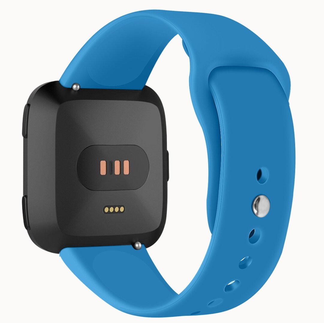 Fitbit Versa 1 / 2 &amp; Lite Silikonband - Gr&ouml;&szlig;e: Gro&szlig; - Blau