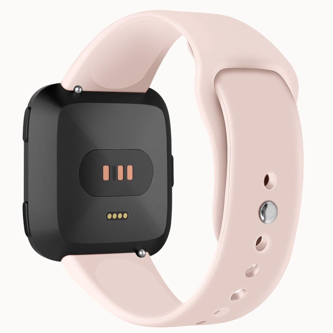 Fitbit Versa 1 / 2 &amp; Lite Silikonband - Gr&ouml;&szlig;e: Klein - Sand rosa
