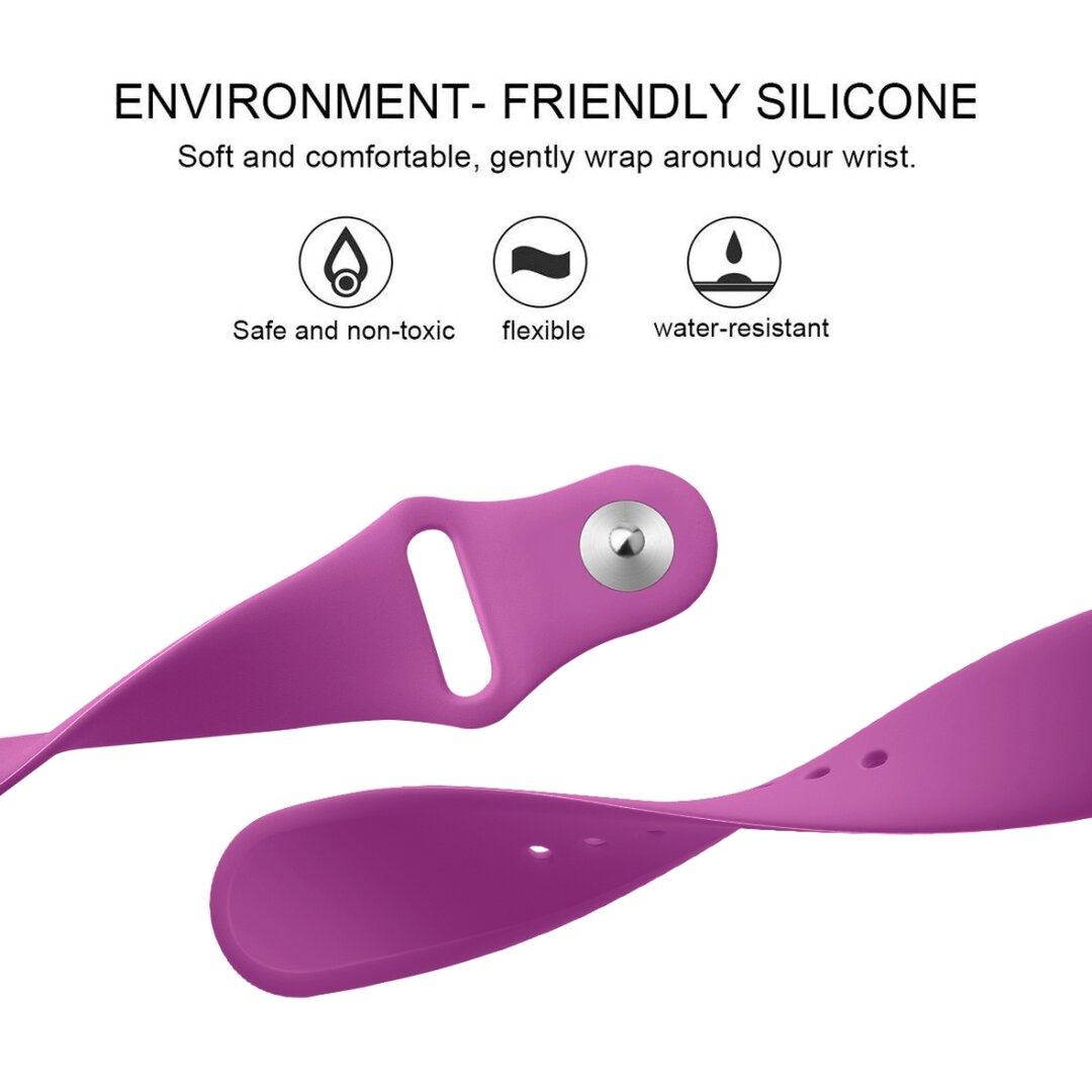 Fitbit Versa 1 / 2 &amp; Lite Silikonband - Gr&ouml;&szlig;e: Klein - Lila