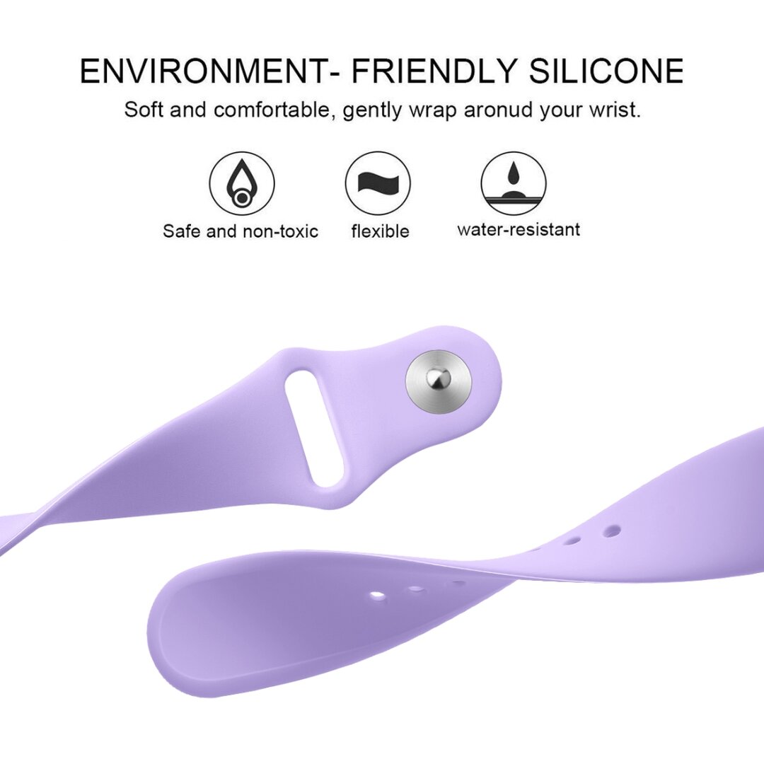 Fitbit Versa 1/ 2 &amp; Lite Silikonband - Gr&ouml;&szlig;e: Klein - Flieder