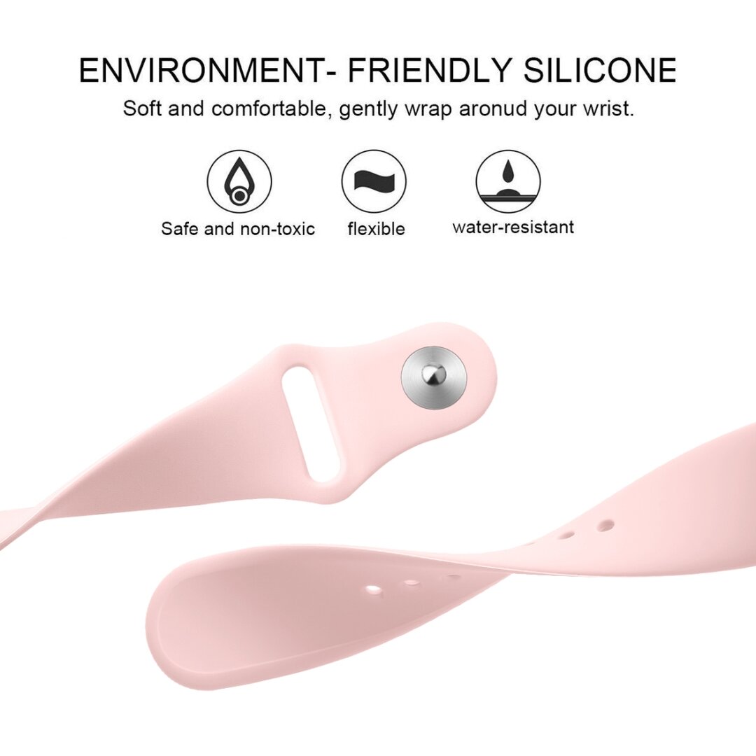 Fitbit Versa 1 / 2 &amp; Lite Silikonband - Gr&ouml;&szlig;e: Klein - Rosa